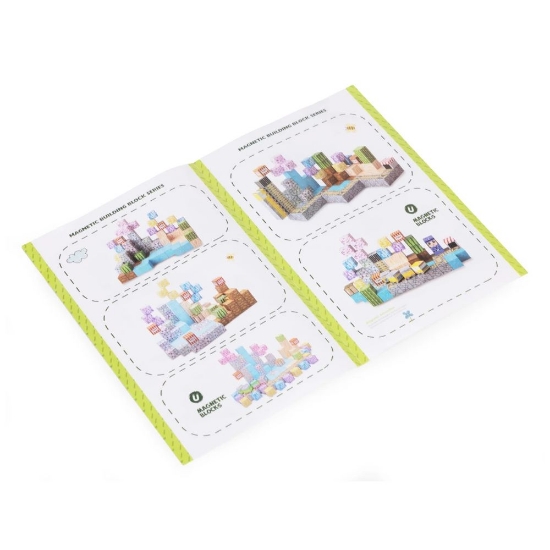 Slika Magnetni set građevinske kocke Vlak - 169 dijelova