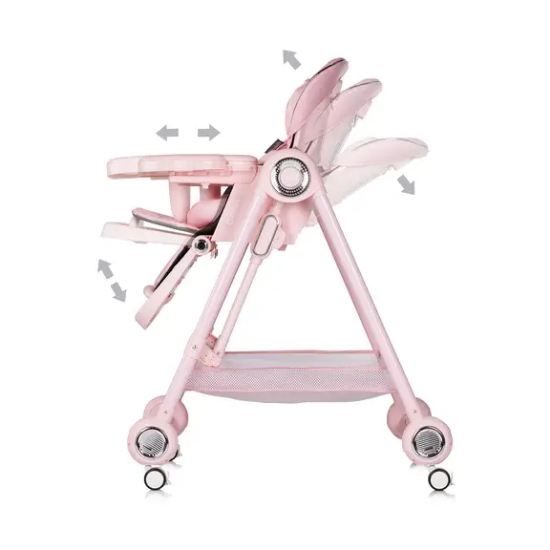 Slika 2u1 hranilica i ljuljačka Melba Powder Pink - Chipolino