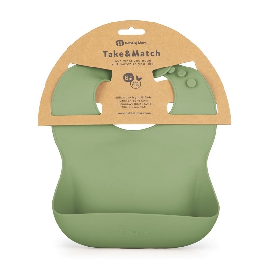 Slika Silikonski podbradak 6 m+ Take&amp;Match, Sweet Pea PETITE&amp;MARS 