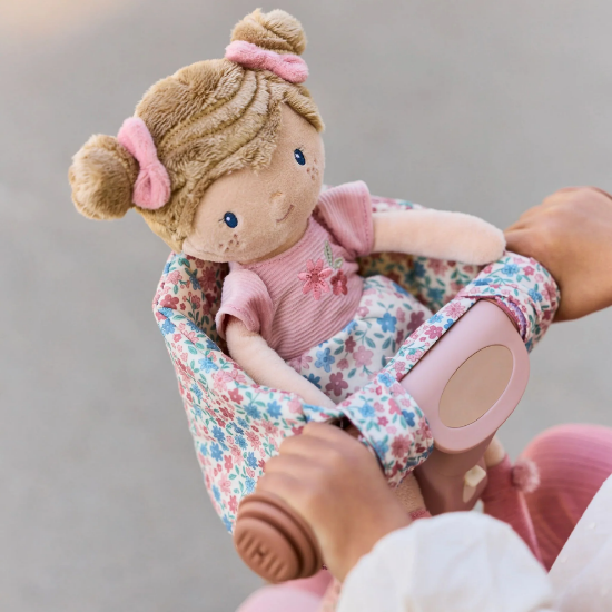 Slika Sjedalo za bebe za bicikl Pink - Little Dutch