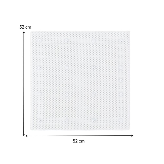 Slika Protuklizna podloga Harry Square, 53x53 cm, bijela PETITE&amp;MARS 
