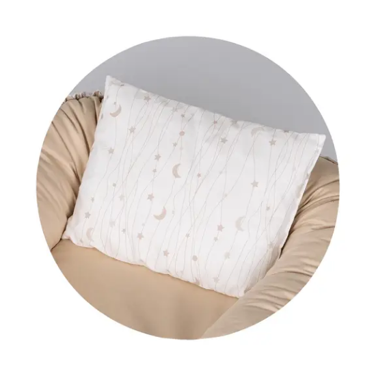 Slika Gnijezdo za bebe Baby Nest Beige Moons - Chipolino