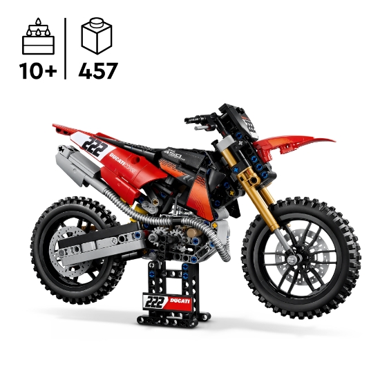 Slika 42238 Motocikl Ducati Desmo450 MX Factory LEGO® TECHNIC™ 