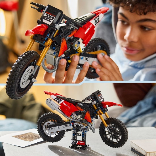 Slika 42238 Motocikl Ducati Desmo450 MX Factory LEGO® TECHNIC™ 