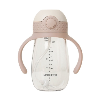 Slika Tritan bočica sa slamkom s utegom, 300 ml HUG Mother-K 