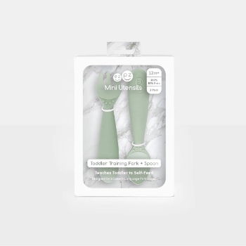 Slika Dječja vilica i žlica za samostalno hranjenje Mini Utensils – ezpz 