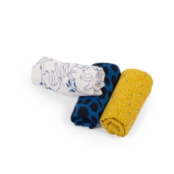 Slika Set tetra pelena Puce & Pilou 3 komada Moulin Roty 