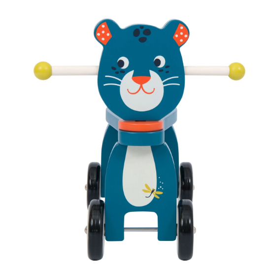 Slika Drvena guralica pantera Zimba Dans la Jungle Moulin Roty 