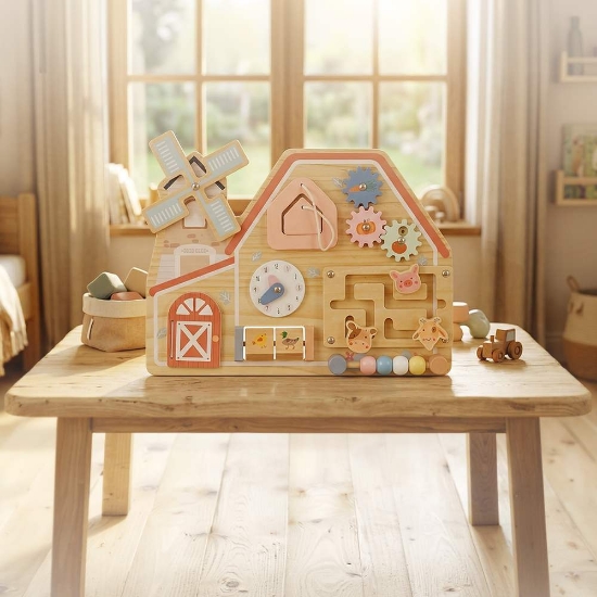 Slika Drvena ploča s aktivnostima W12D824 Moni Toys Farm House 