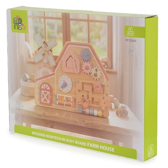 Slika Drvena ploča s aktivnostima W12D824 Moni Toys Farm House 
