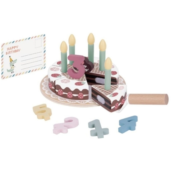 Slika Drvena rođendanska torta TH544B Birthday Cake Tooky Toy 
