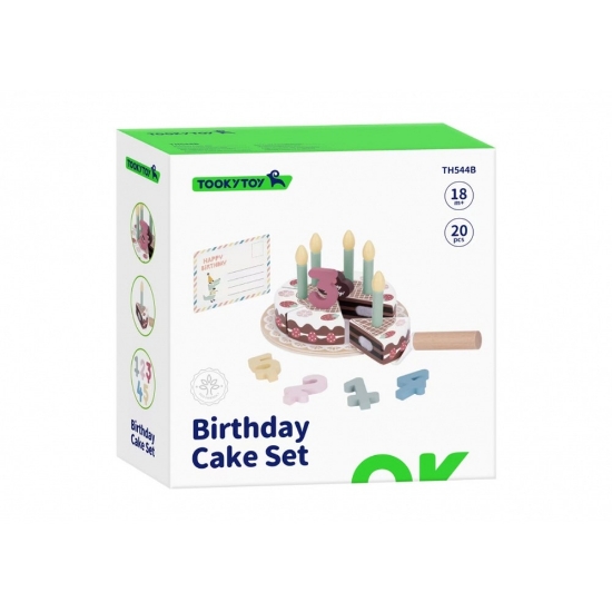 Slika Drvena rođendanska torta TH544B Birthday Cake Tooky Toy 
