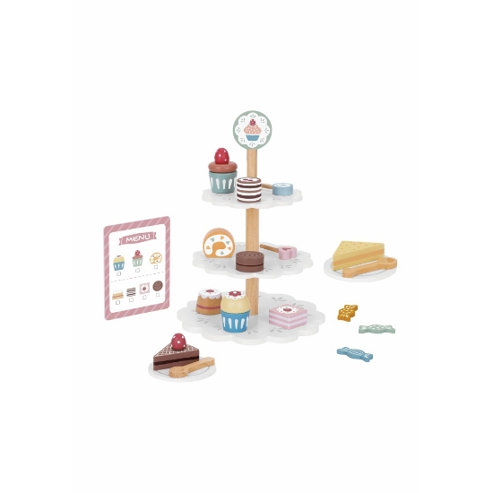 Slika Drveni stalak sa slasticama TJ273 Dessert Stand Tooky Toy 