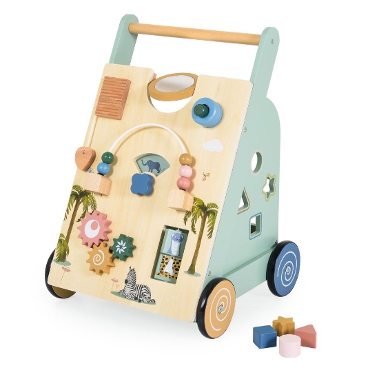 Slika Lala drvena guralica 18m + 24011 Moni Toys 