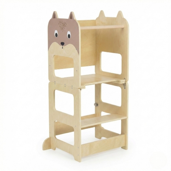 Slika Montessori drveni toranj za učenje 3u1 24446 Moni Toys 