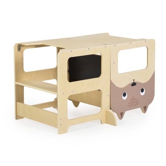 Slika Montessori drveni toranj za učenje 3u1 24446 Moni Toys 