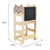 Slika Montessori drveni toranj za učenje 3u1 24446 Moni Toys 