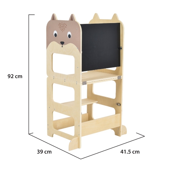 Slika Montessori drveni toranj za učenje 3u1 24446 Moni Toys 