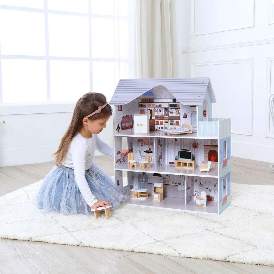 Slika Sarah drvena kućica za lutke 8301 Moni Toys 