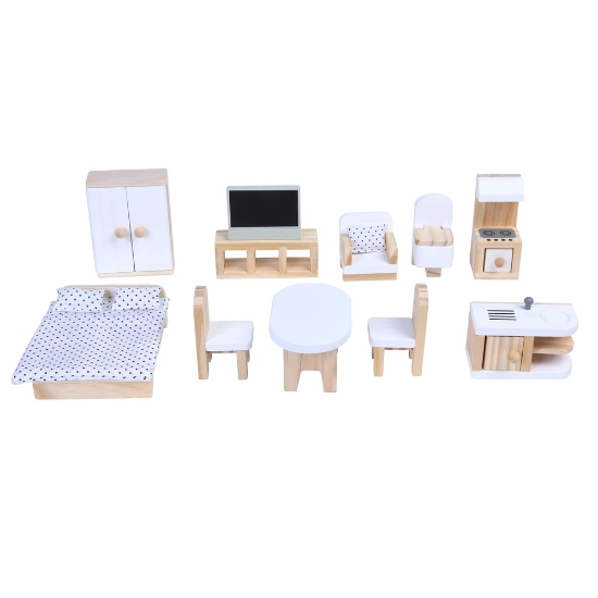Slika Sarah drvena kućica za lutke 8301 Moni Toys 