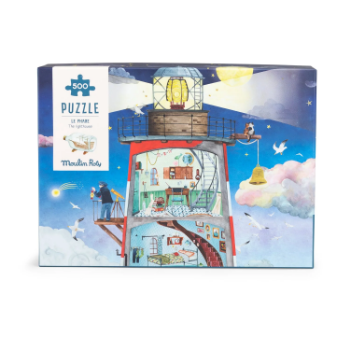 Slika Puzzle Svjetionik 500 dijelova Le Jardin du Moulin Moulin Roty 