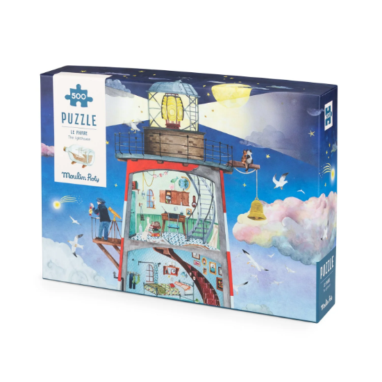 Slika Puzzle Svjetionik 500 dijelova Le Jardin du Moulin Moulin Roty 