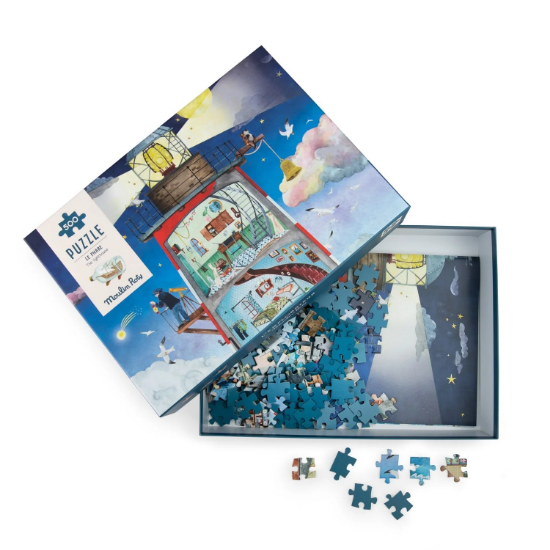 Slika Puzzle Svjetionik 500 dijelova Le Jardin du Moulin Moulin Roty 