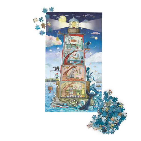 Slika Puzzle Svjetionik 500 dijelova Le Jardin du Moulin Moulin Roty 