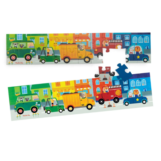 Slika Puzzle Vozila Les Popipop 24 dijela Moulin Roty 
