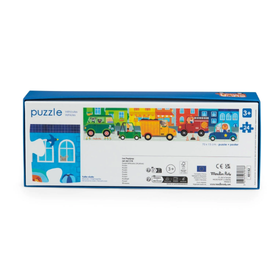 Slika Puzzle Vozila Les Popipop 24 dijela Moulin Roty 