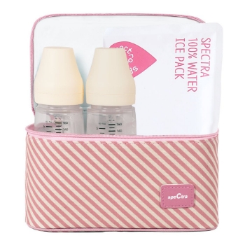 Slika Torba s rashladnim uloškom i bočicama Pink Cooler Spectra 
